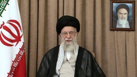 Iran’s Supreme Leader speaking during the Israel–Iran war crisis amid rising tensions with the United States and Israel.