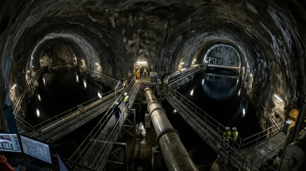 Underground_oil_storage_202603191548-optimized underground oil storage tunnel with pipelines and engineers