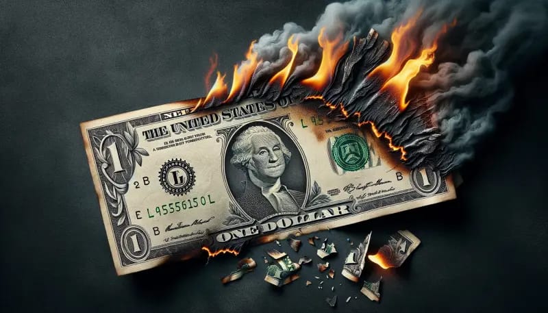 The decline of the US dollar’s strength as global confidence slowly weakens