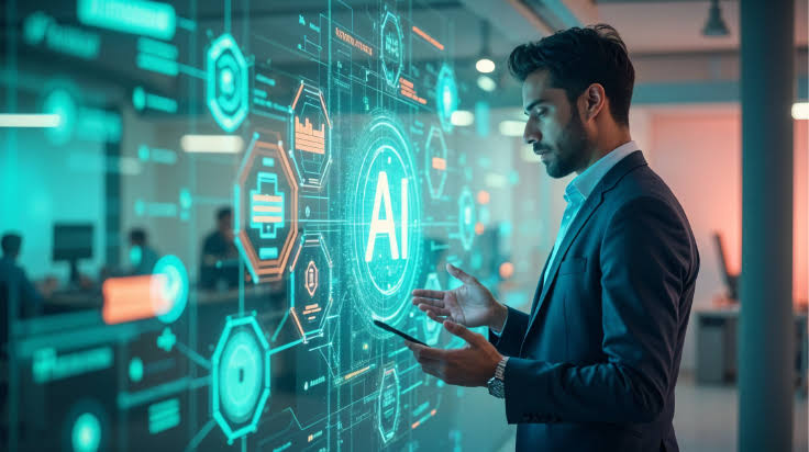 middle-aged man portrait representing workforce affected by AI disruption